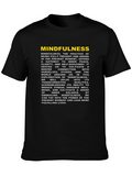 Mindfulness Definition Black T-Shirt