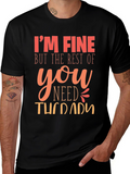 Im Fine You Need Therapy Graphic T-Shirt