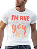 Im Fine You Need Therapy Graphic T-Shirt