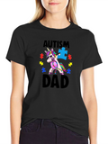 Autism Dad Unicorn T-Shirt