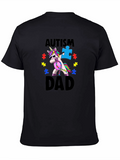 Autism Dad Unicorn T-Shirt