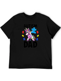 Autism Dad Unicorn T-Shirt