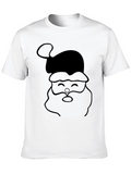 Santa Graphic Tee - Black Holiday T-Shirt