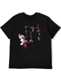 Anime Character Black T-Shirt