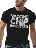 Vaccine Chip Inserted Graphic T-Shirt