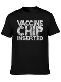 Vaccine Chip Inserted Graphic T-Shirt