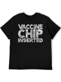 Vaccine Chip Inserted Graphic T-Shirt