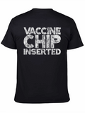 Vaccine Chip Inserted Graphic T-Shirt