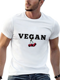 Vegan Cherry Graphic T-Shirt