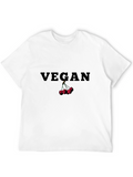 Vegan Cherry Graphic T-Shirt