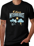 Future Meteorologist Black Graphic Tee