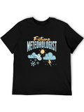 Future Meteorologist Black Graphic Tee