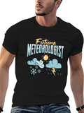 Future Meteorologist Black Graphic Tee
