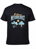 Future Meteorologist Black Graphic Tee