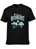 Future Meteorologist Black Graphic Tee