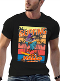 Surfing Hallo-ween Skeleton T-Shirt