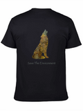 Save The Environment Wolf Graphic Tee