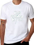 St. Patricks Day Shamrock T-Shirt - Black