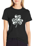 St. Patricks Day Shamrock T-Shirt - Black