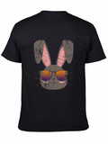 Cool Easter Bunny T-Shirt with Sunglasses - Distressed