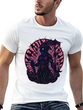 Monster Graphic Print Black T-Shirt
