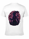 Monster Graphic Print Black T-Shirt