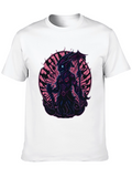 Monster Graphic Print Black T-Shirt