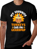 My Favorite Turkeys Call Me Grandpap T-Shirt
