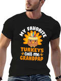My Favorite Turkeys Call Me Grandpap T-Shirt