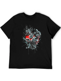 Shattered Logo Graphic Black T-Shirt