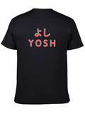 YOSH Black T-Shirt - Japanese-Inspired Design