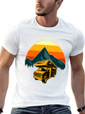 Adventure Awaits Camper Van Graphic T-Shirt