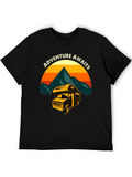 Adventure Awaits Camper Van Graphic T-Shirt