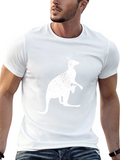 Kangaroo Graphic T-Shirt - Black