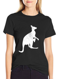 Kangaroo Graphic T-Shirt - Black