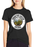 Organ Pipe Cactus Arizona Black T-Shirt