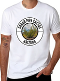 Organ Pipe Cactus Arizona Black T-Shirt