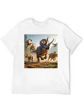 Dinosaur T-Rex & Triceratops Graphic Tee