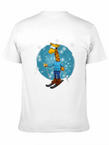 Skiing Giraffe T-Shirt - Winter Fun Apparel