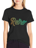 Retro Style Black Graphic Tee