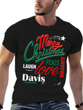 Merry Christmas T-Shirt Davis Family Holiday Tee