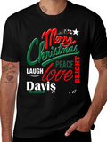 Merry Christmas T-Shirt Davis Family Holiday Tee