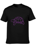 Cool Turtle Graphic Tee - Trendy Black T-Shirt