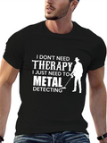 Metal Detecting Therapy Graphic Tee