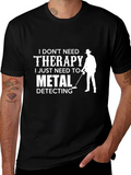 Metal Detecting Therapy Graphic Tee