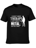 Metal Detecting Therapy Graphic Tee