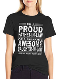Proud Father-in-Law Graphic T-Shirt