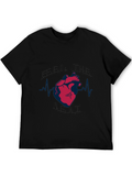 Feel The Beat Heartbeat T-Shirt - Black