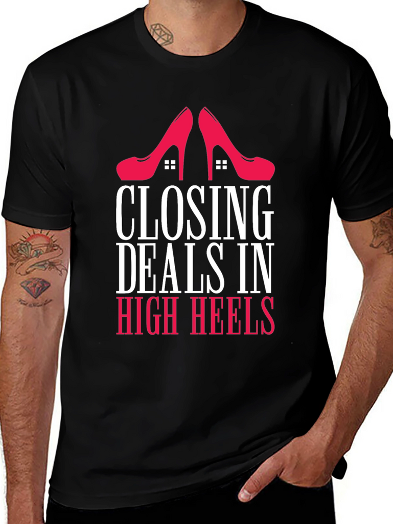 Closing Deals in High Heels Graphic Tee