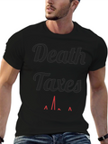 Death Taxes Heartbeat Graphic T-Shirt